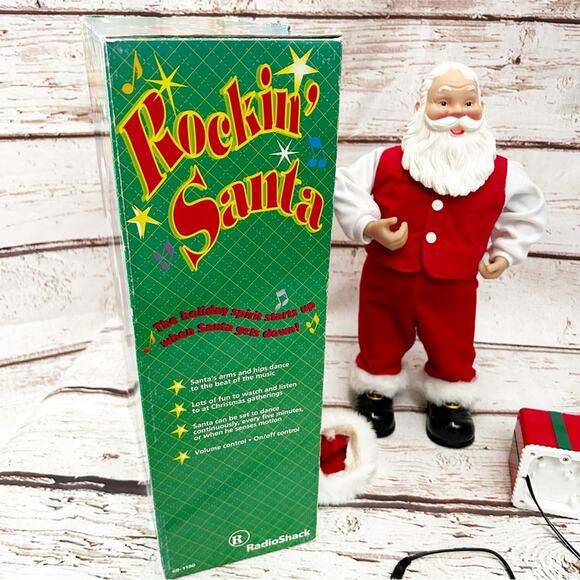 RADIO SHACK Vintage 1999 Christmas Rockin’ Santa - Picture 4 of 9
